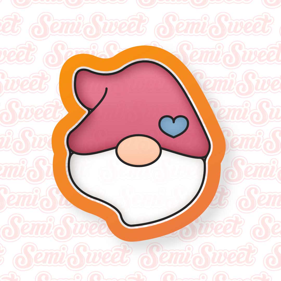 Male Gnome Head Cookie Cutter