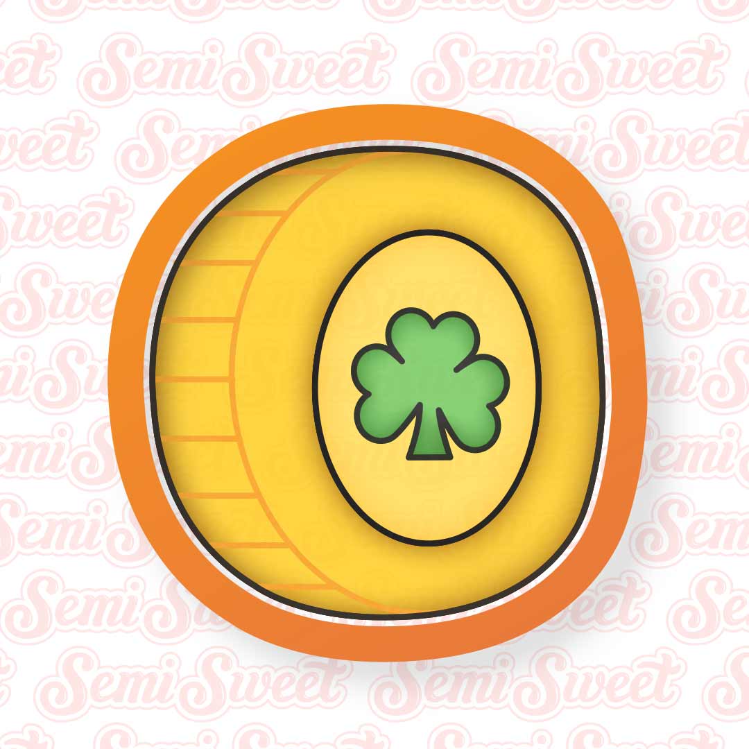 Gold Coin Cookie Cutter | Semi Sweet Designs