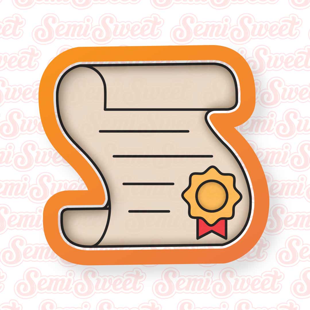 Graduation Diploma Cookie Cutter | Semi Sweet Designs