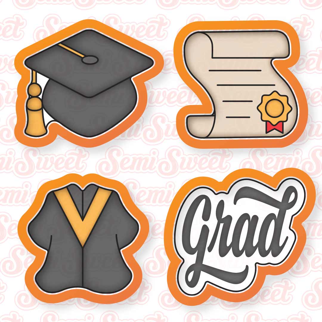 Graduation Hat Cookie Cutter Set - Perfect For Graduation Party Baking