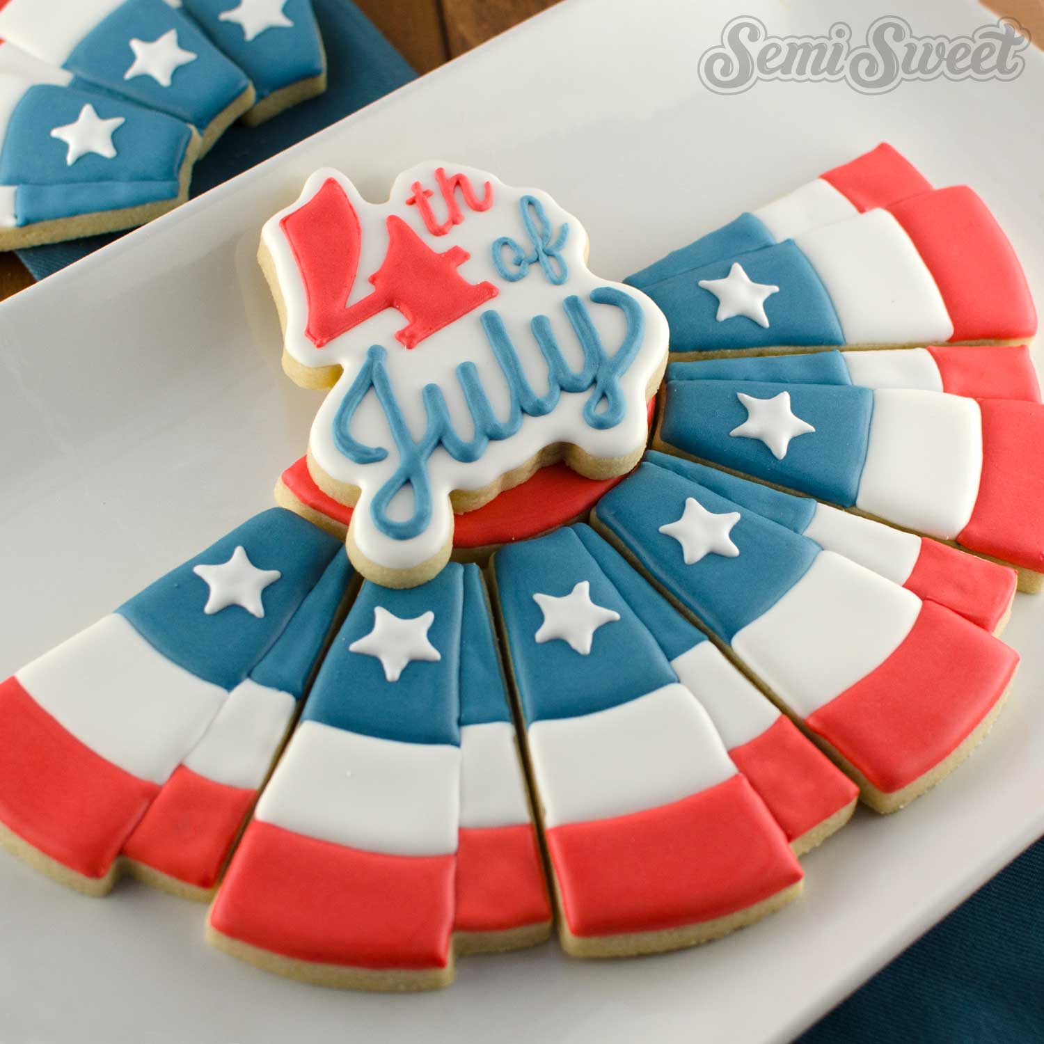 4th of July Script Cookie Cutter