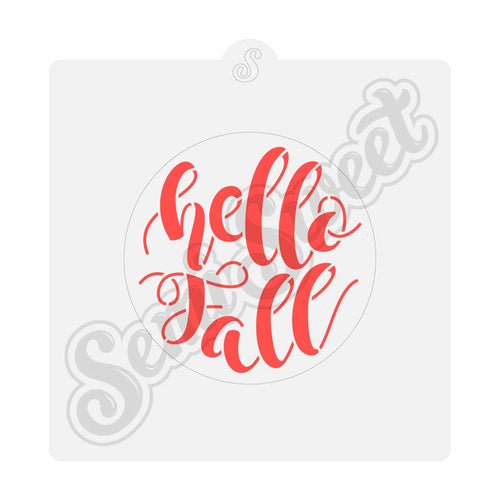 Hello Fall Stencil
