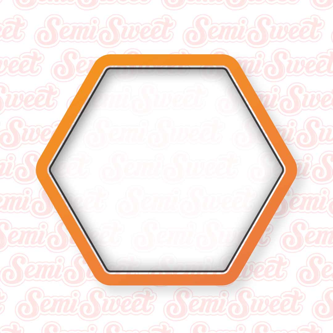 Hexagon Gemstone Cookie Cutter | Semi Sweet Designs