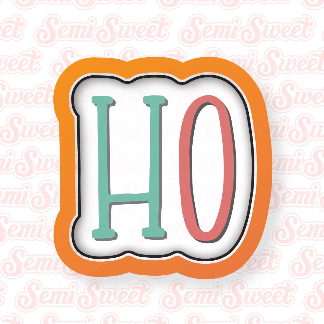 Simple Ho Ho Ho Cookie Cutter