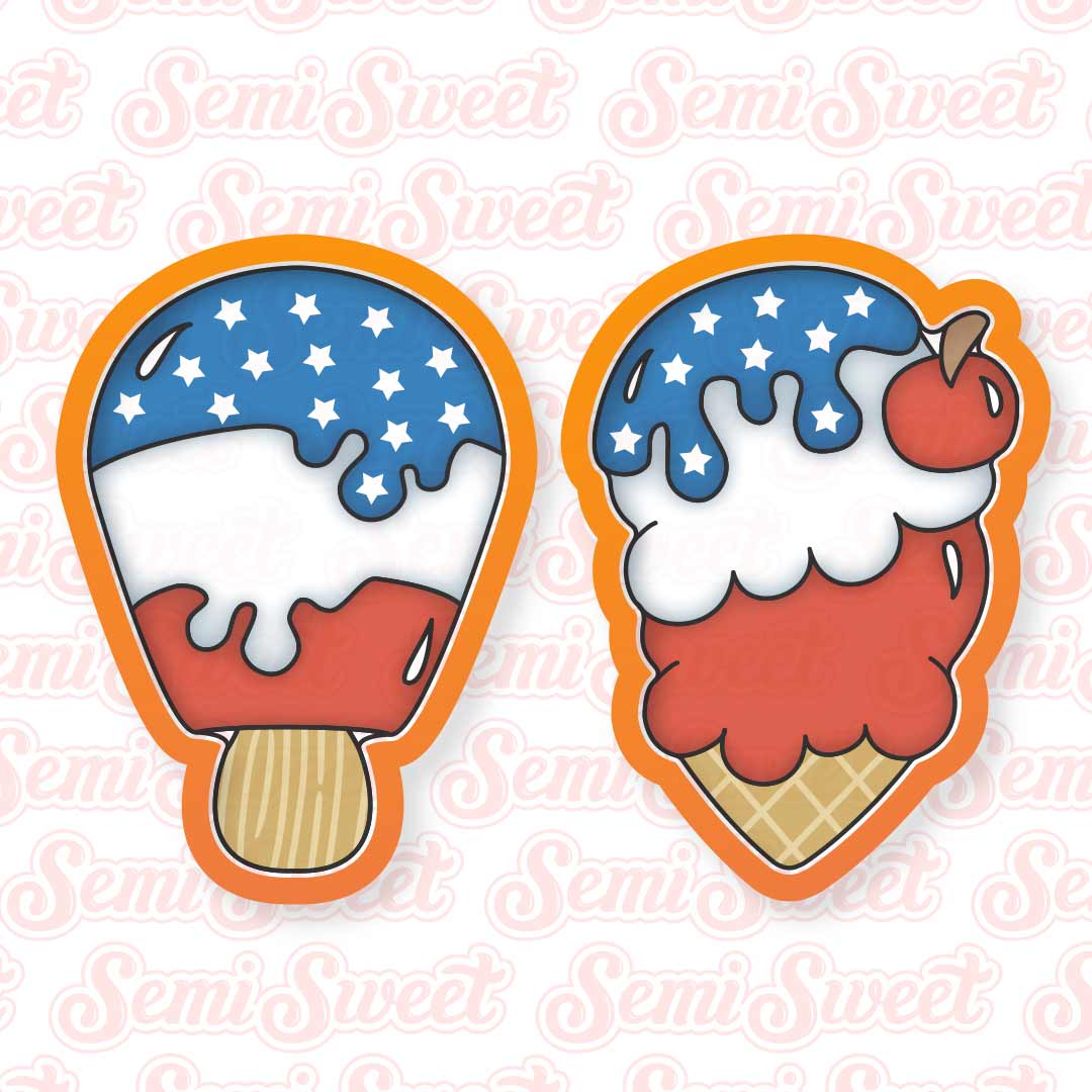 Ice Cream Cookie Platter Set