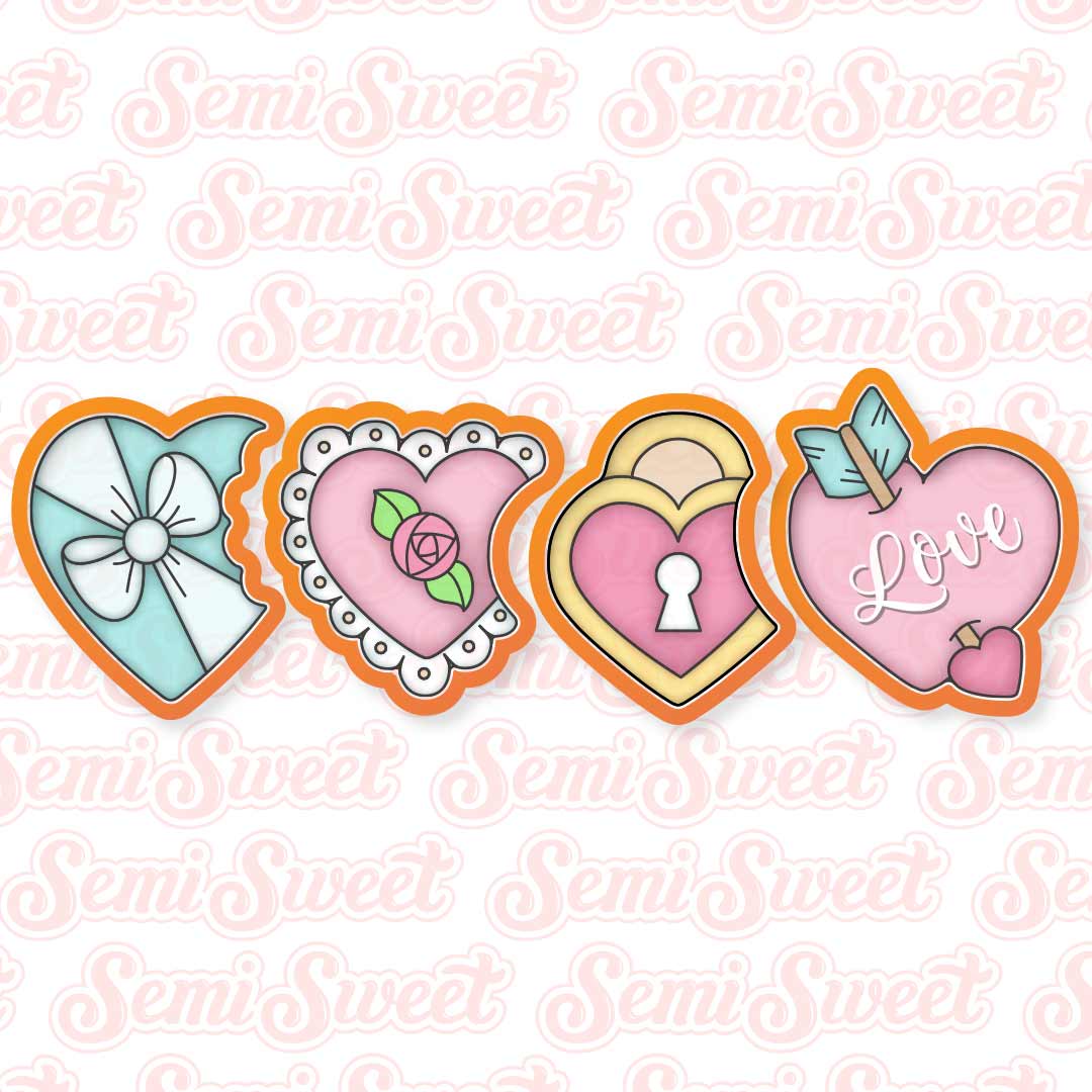 Interlocking Hearts Cookie Cutter Set