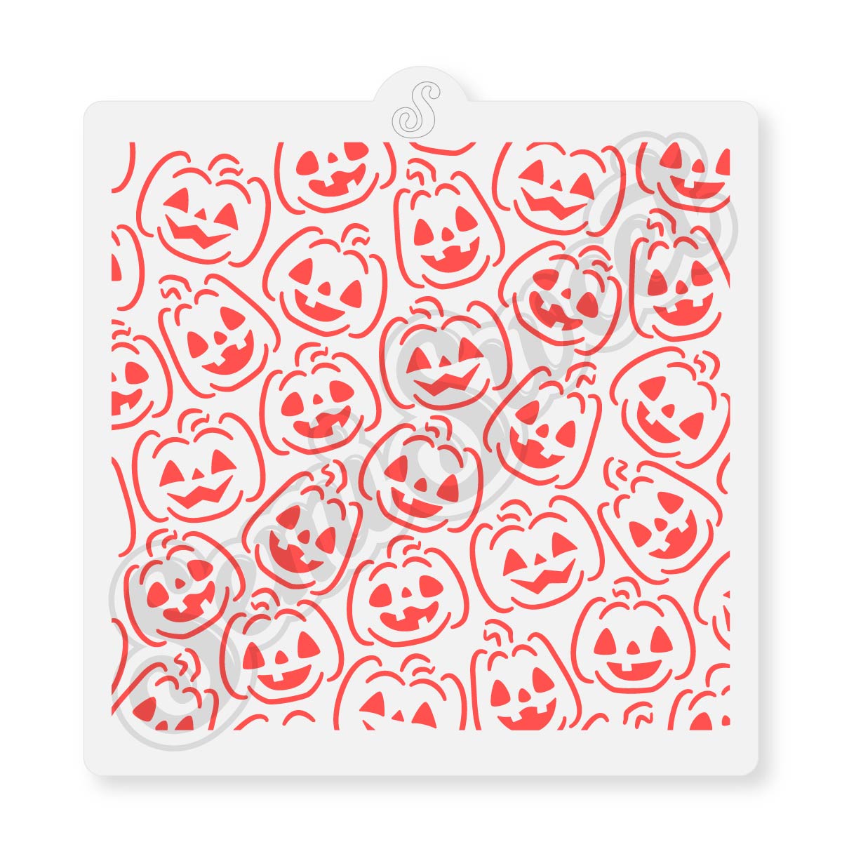 Jack-o-Lantern Stencil | Semi Sweet Designs