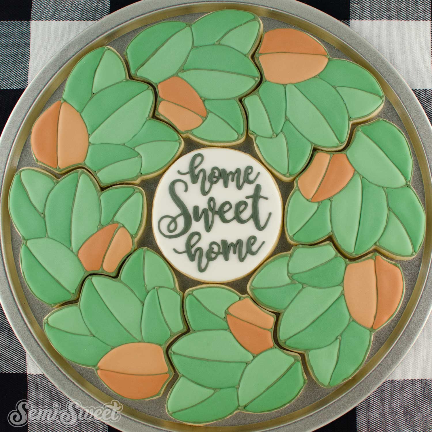 Magnolia Wreath Platter Cookie Cutter Set