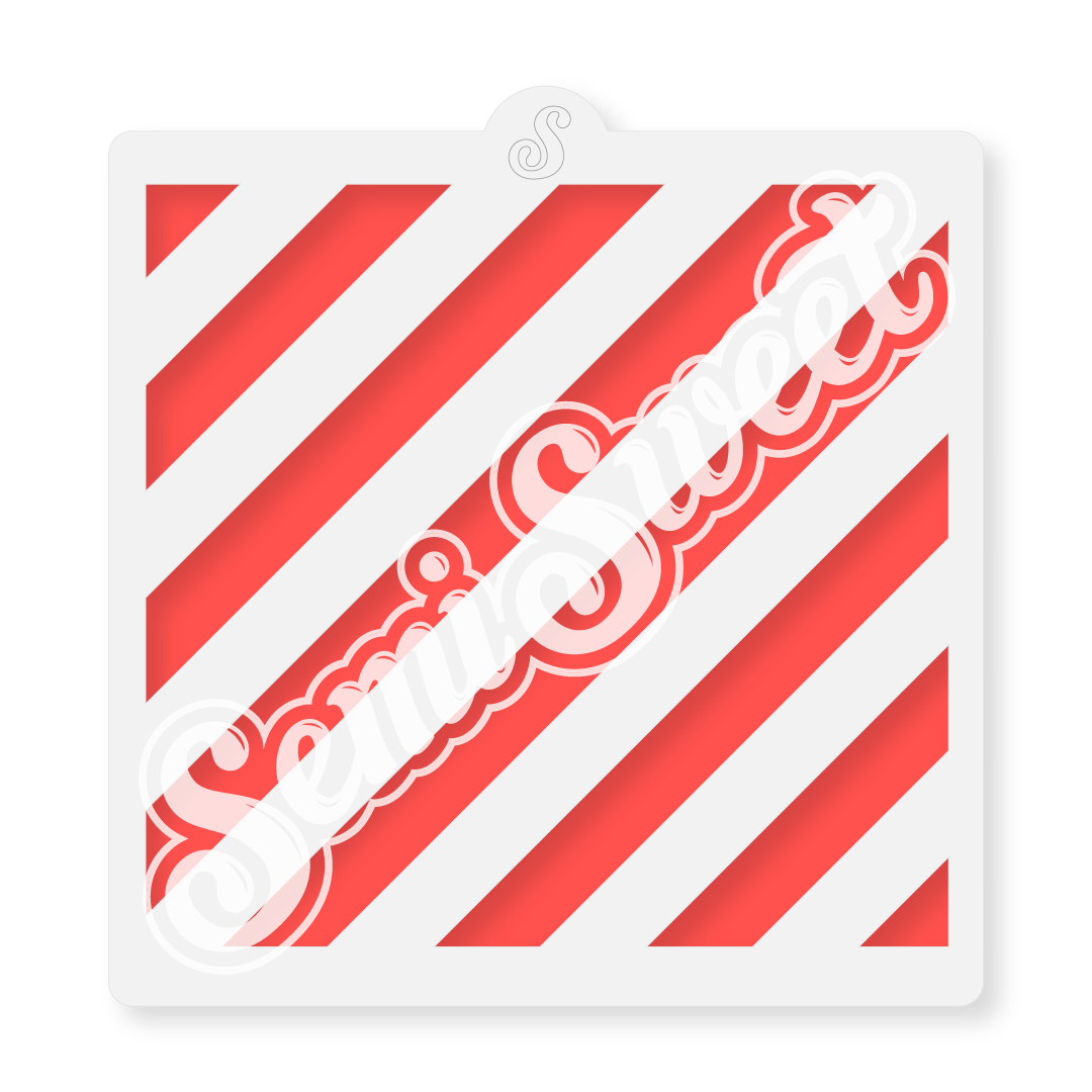 wide stripes stencil for cookies