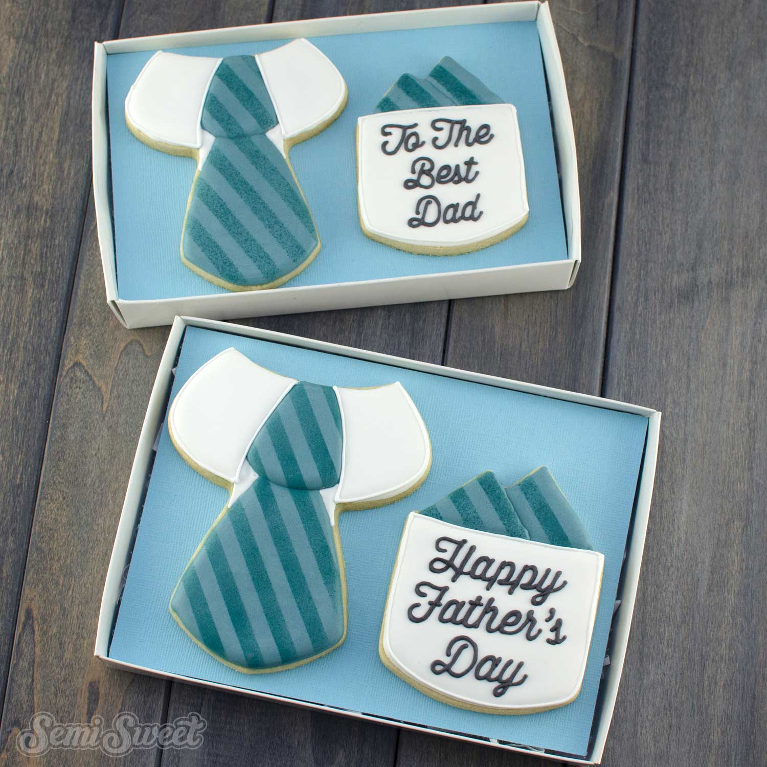 father's day suit cookie set