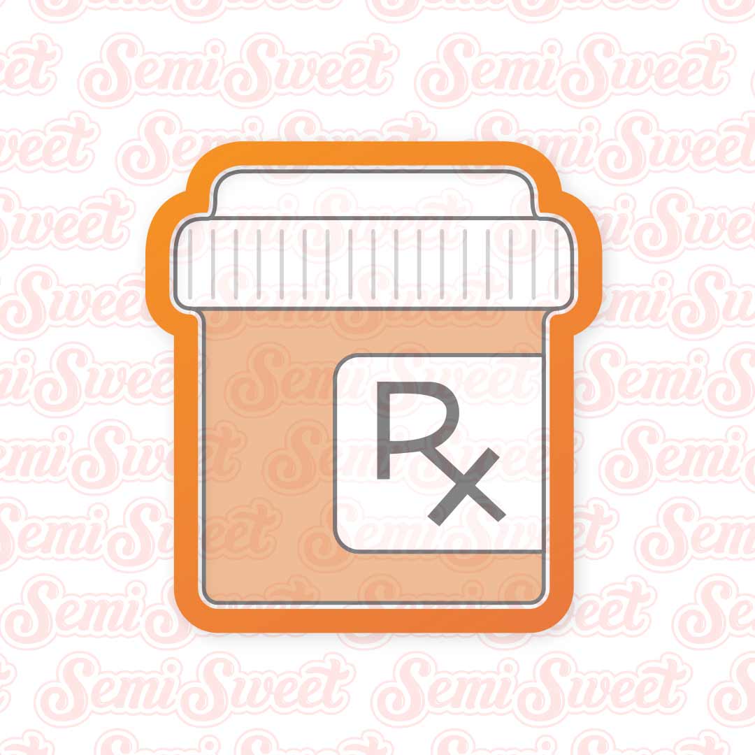 Pharmacy Themed Cookie Cutters (Pill Bottle, Pestle & Mortar, Symbol) –  Bakerlogy