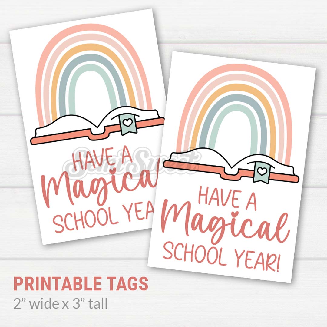Have a Magical School Year - Instant Download Printable 3"x 2" Tag