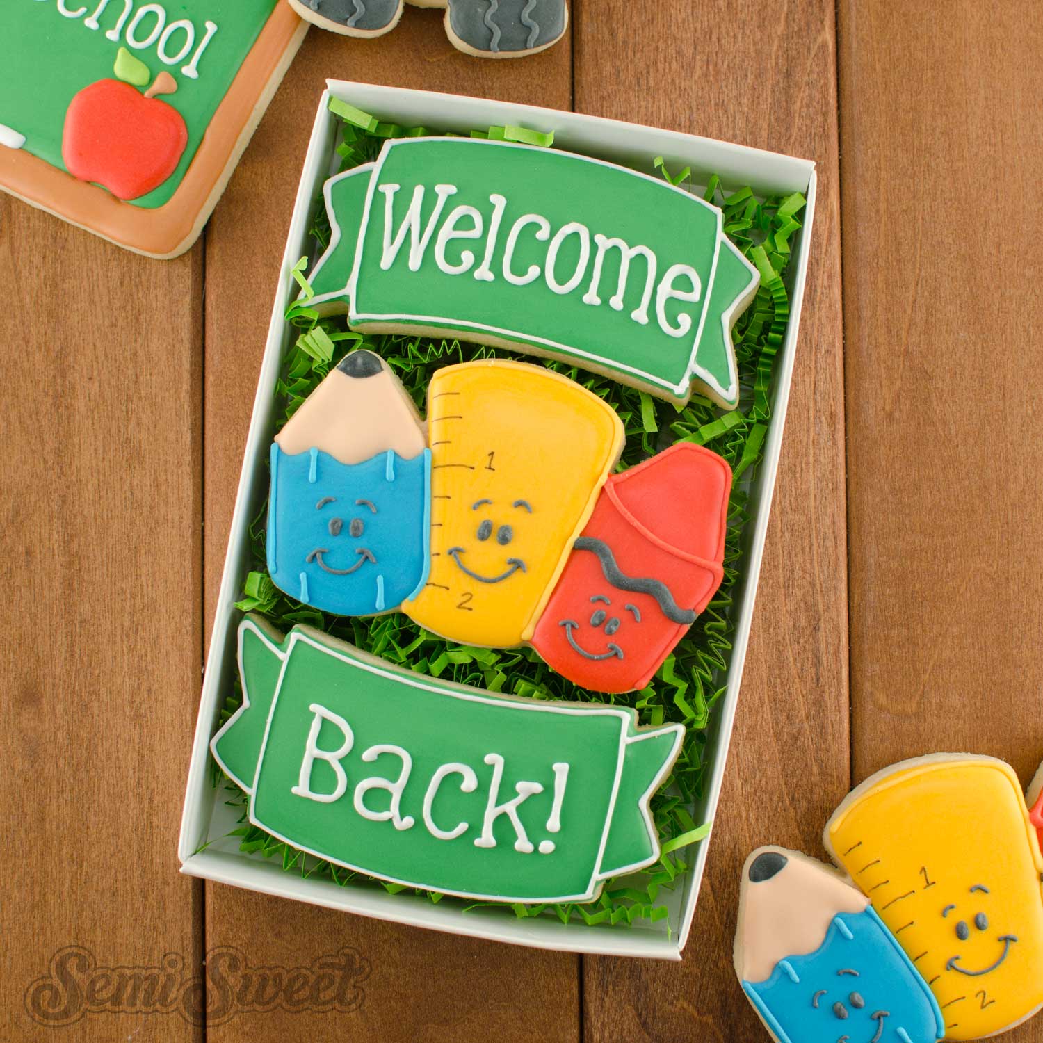 Back to School Cookies | Semi Sweet Designs