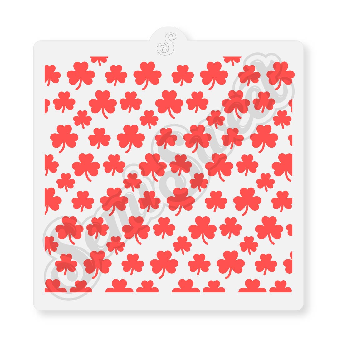 Shamrock Pattern Stencil