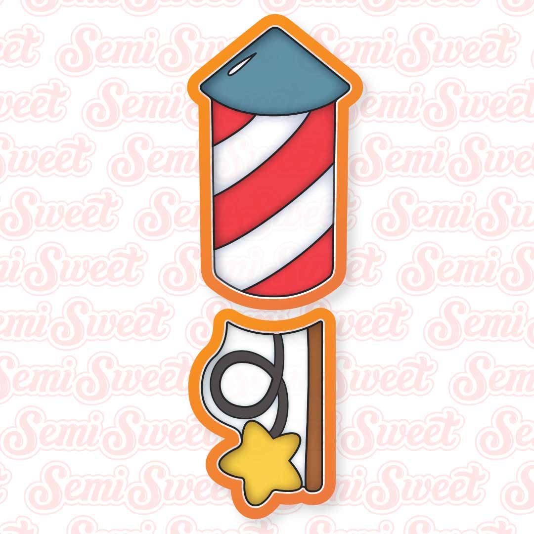 Skinny Firework Cookie Cutter Set | Semi Sweet Designs