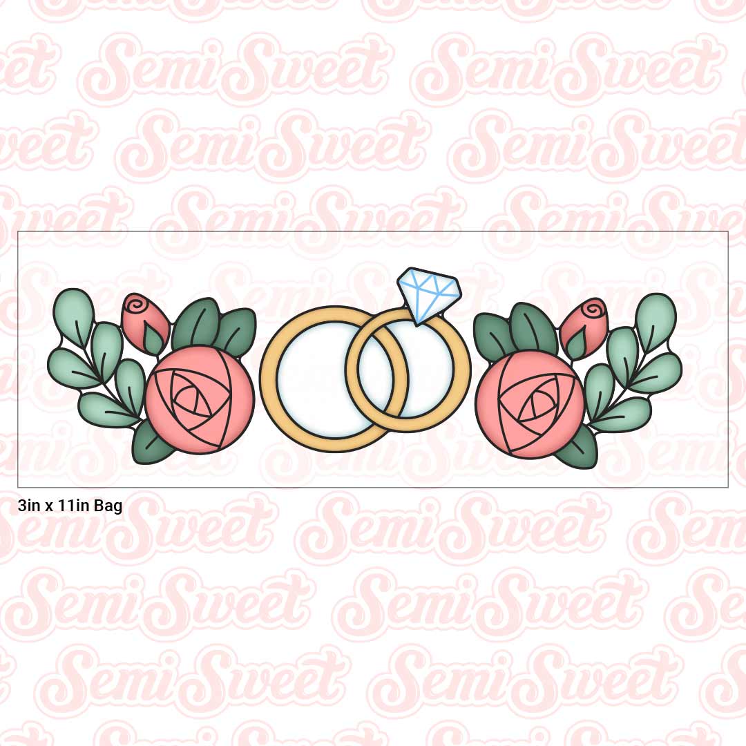 Skinny Wedding Ring Cookie Cutter Set