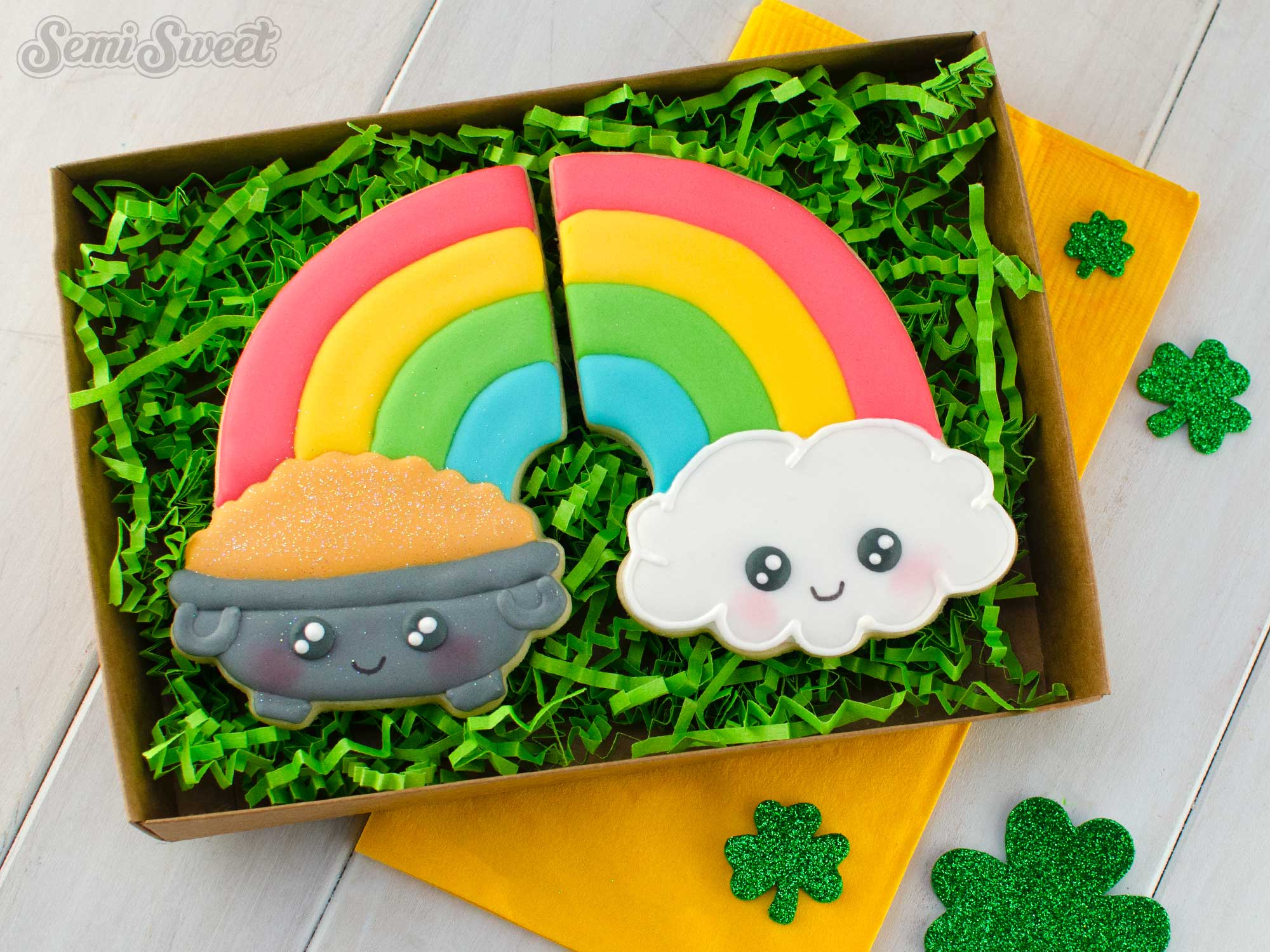 Half Rainbow Cloud Cookie Cutter