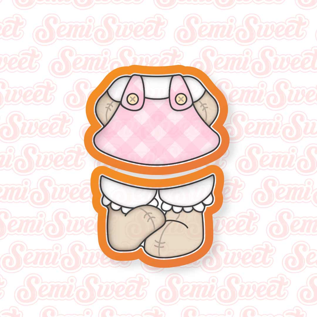 2-Piece Stackable Girl Bunny Add-On Set