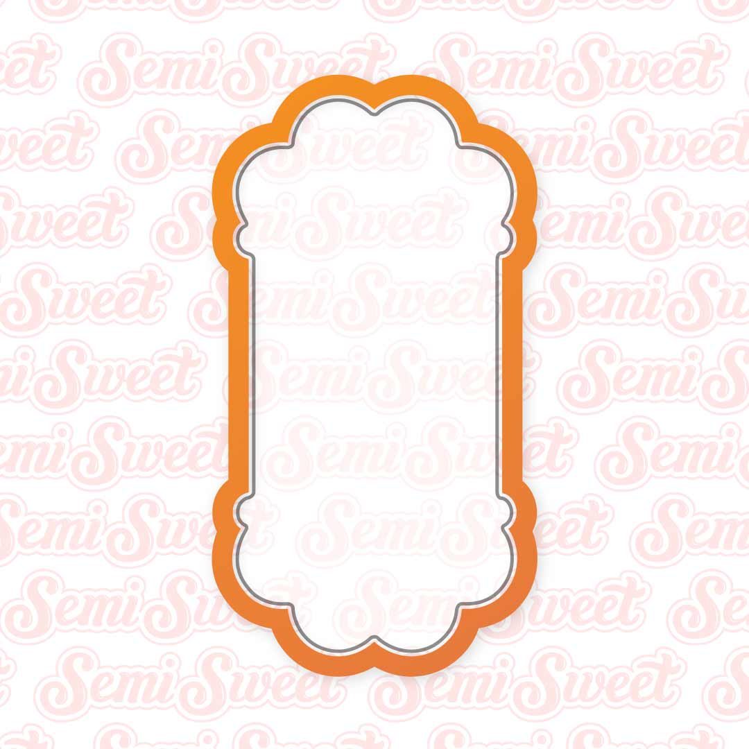 Thin Header-Footer Plaque Cookie Cutter | Semi Sweet Designs