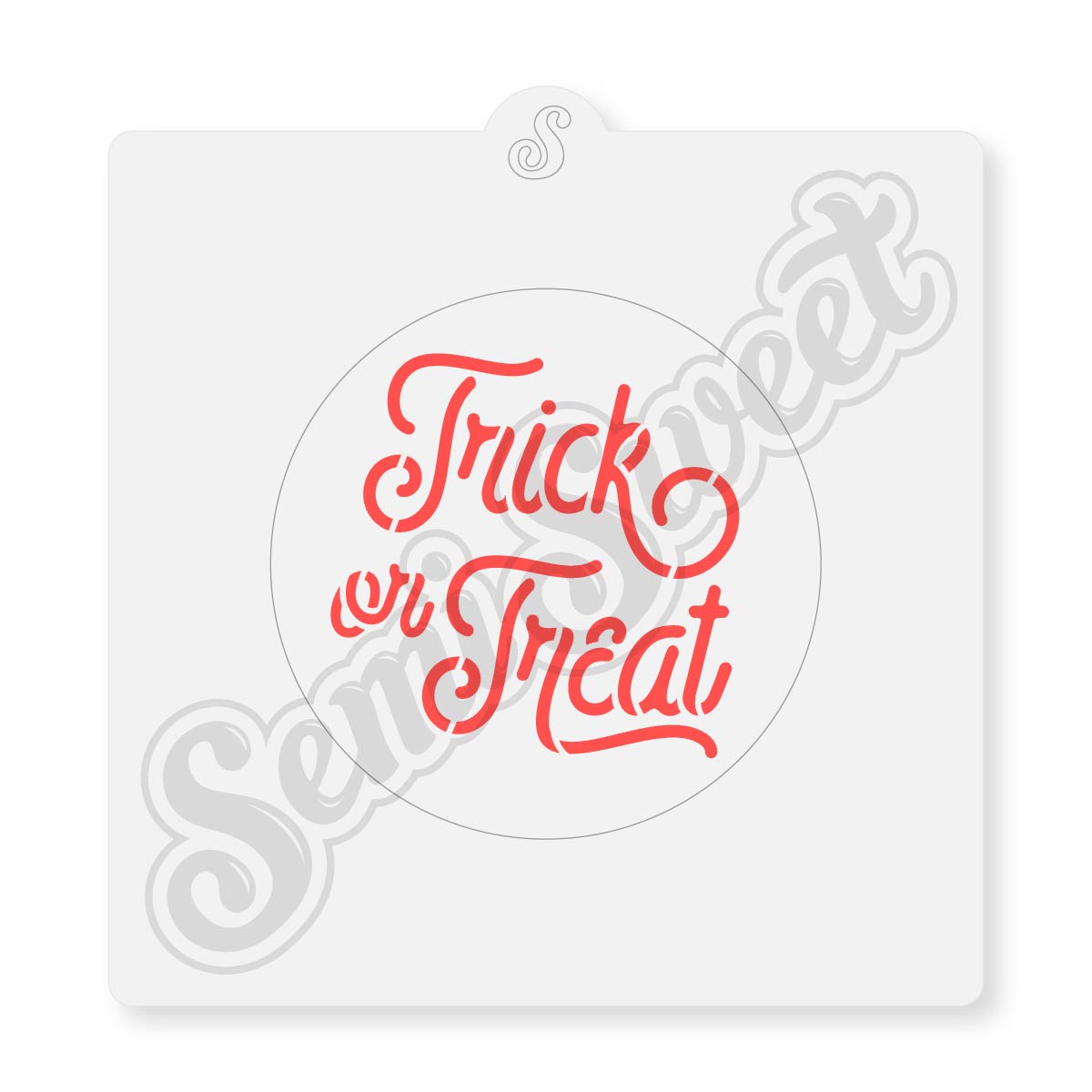 Trick-or-Treat Monoline Stencil | Semi Sweet Designs