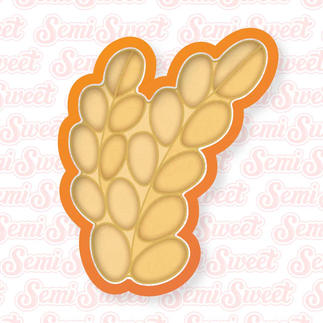 wheat wreath cookie cutter platter
