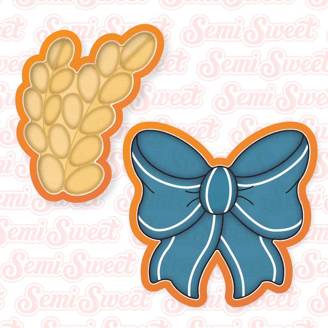 Wheat Wreath Cookie Platter Set