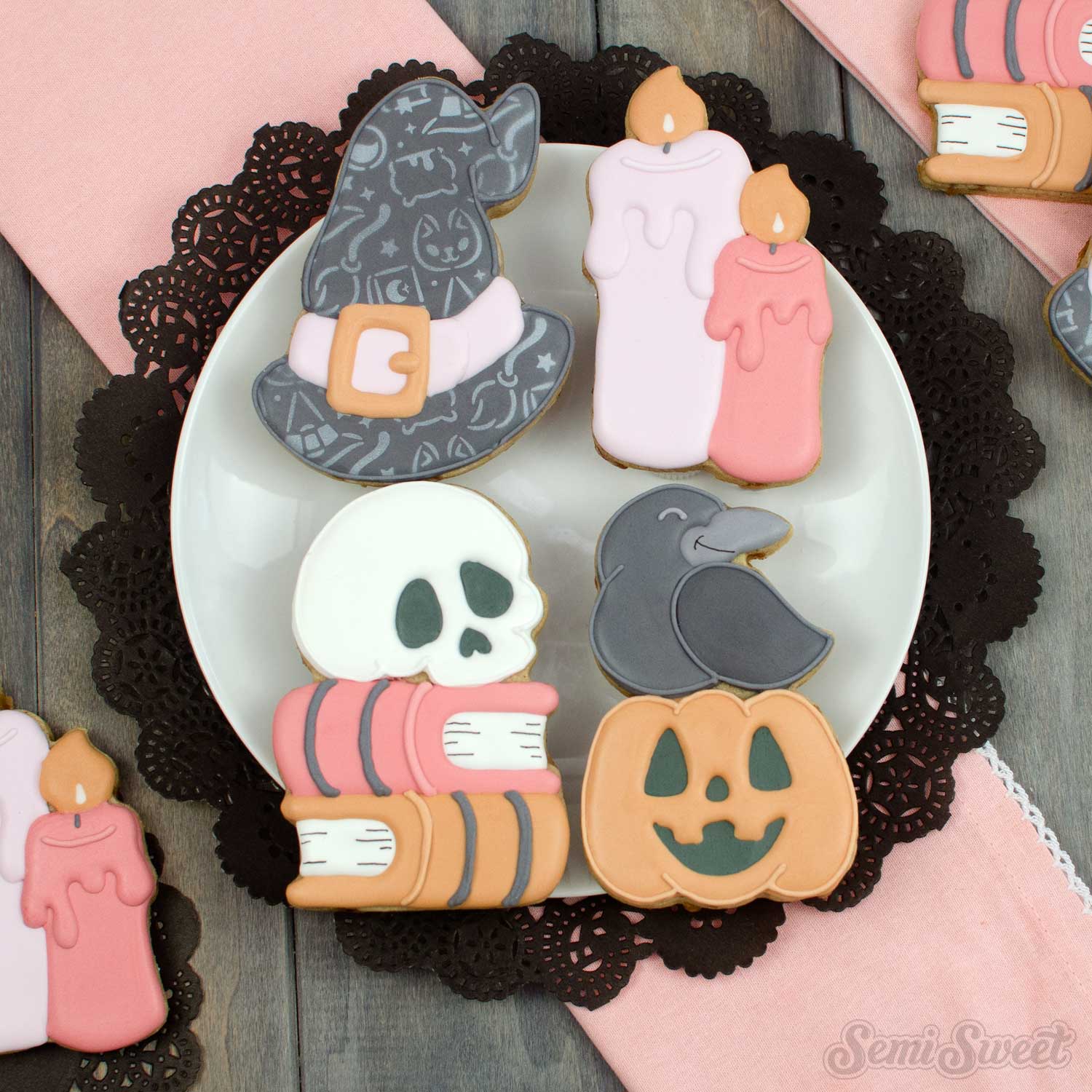 Skull on Books Cookie Cutter