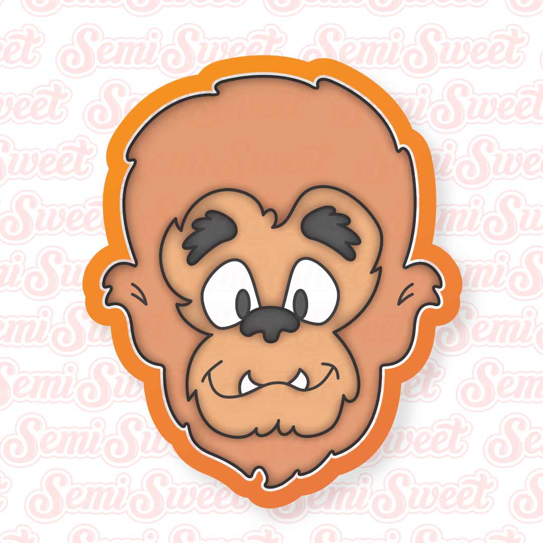 Wolfman Face Cookie Cutter | Semi Sweet Designs