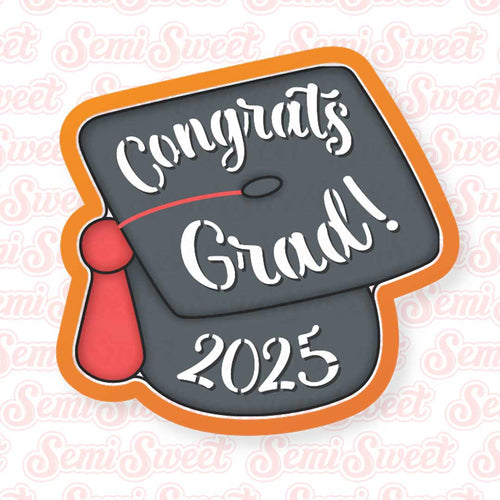 Top-View Graduation Cap Cookie Cutter