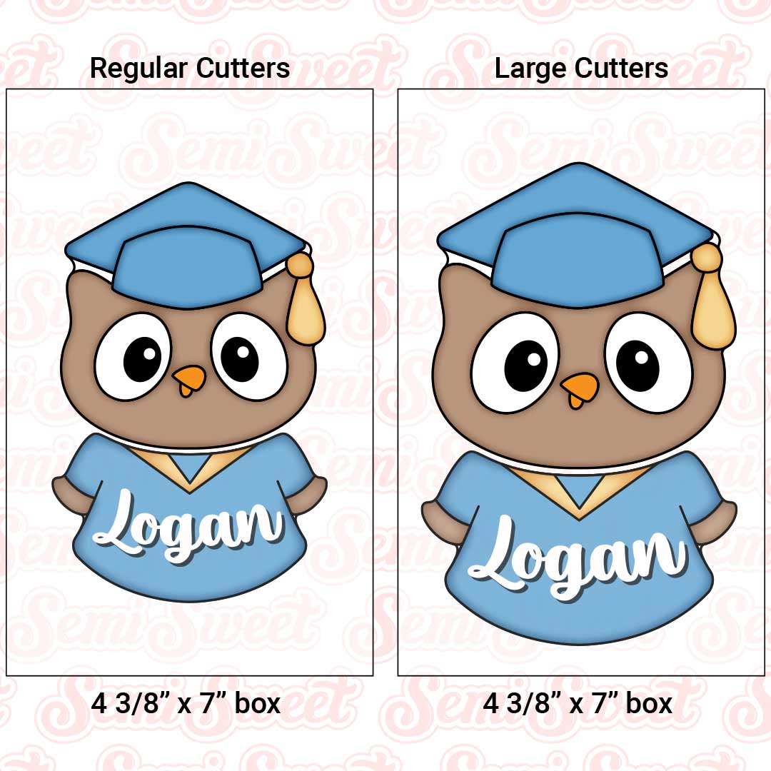 2-PC Graduation Owl Cookie Cutter Set