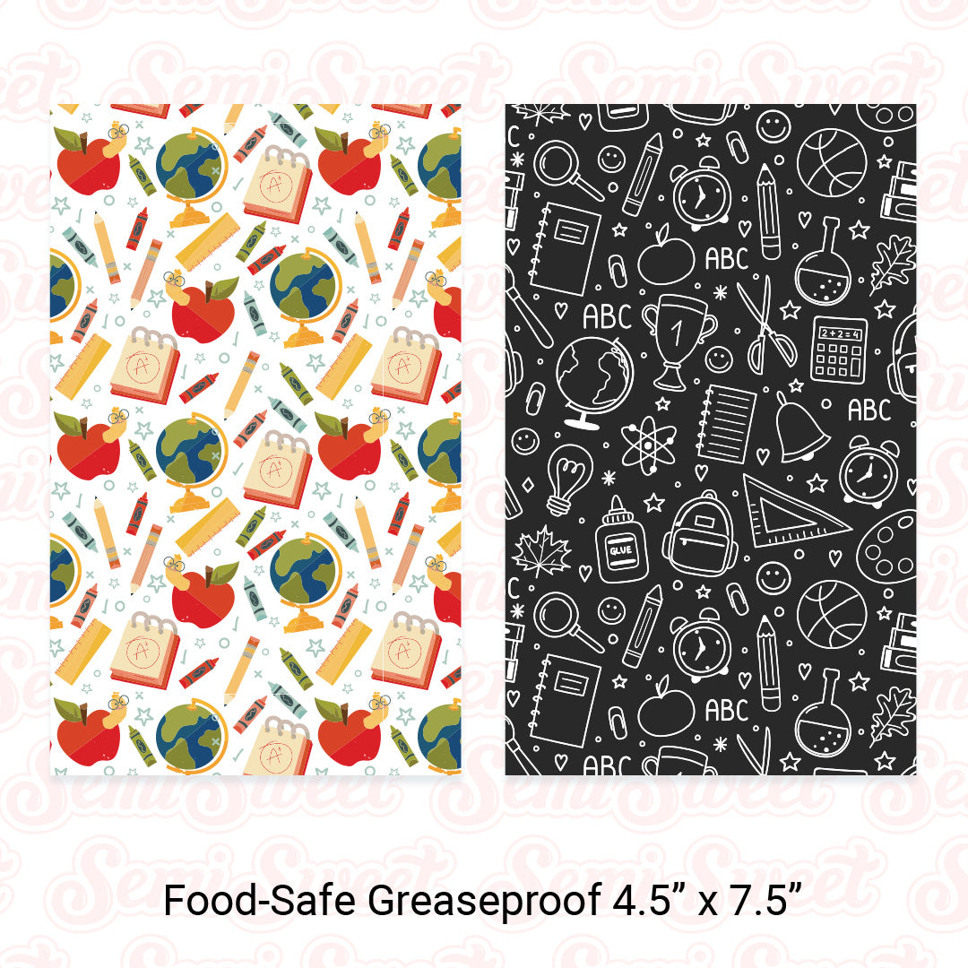 school food-safe greaseproof cookie backers