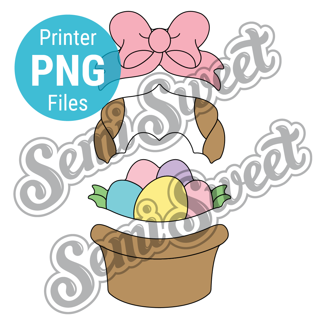 Stackable Easter Basket Set - PNG Images | Semi Sweet Designs