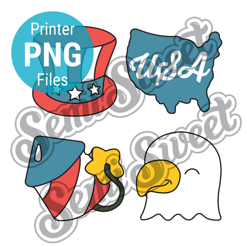 4th of July Set - PNG Images