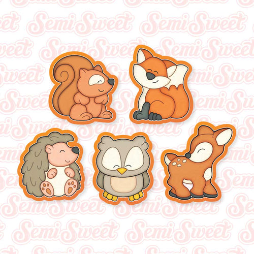5-Pc Woodland Animal Cookie Cutter Set