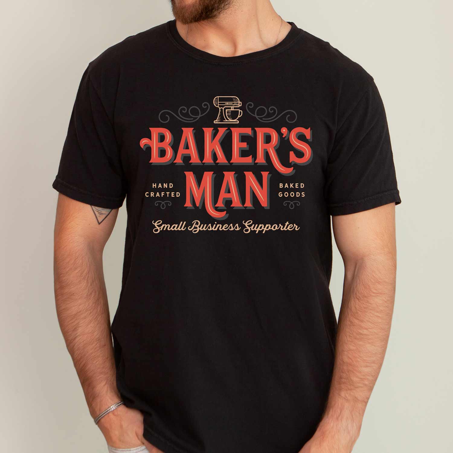 Baker's Man Black Unisex T-Shirt