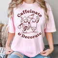 caffeinate and decorate cookie shirt pink