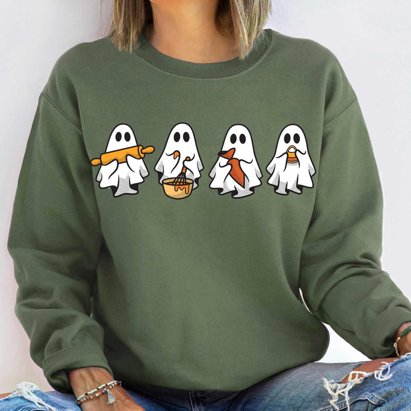 Cookie Decorating Ghosts Unisex Sweatshirt