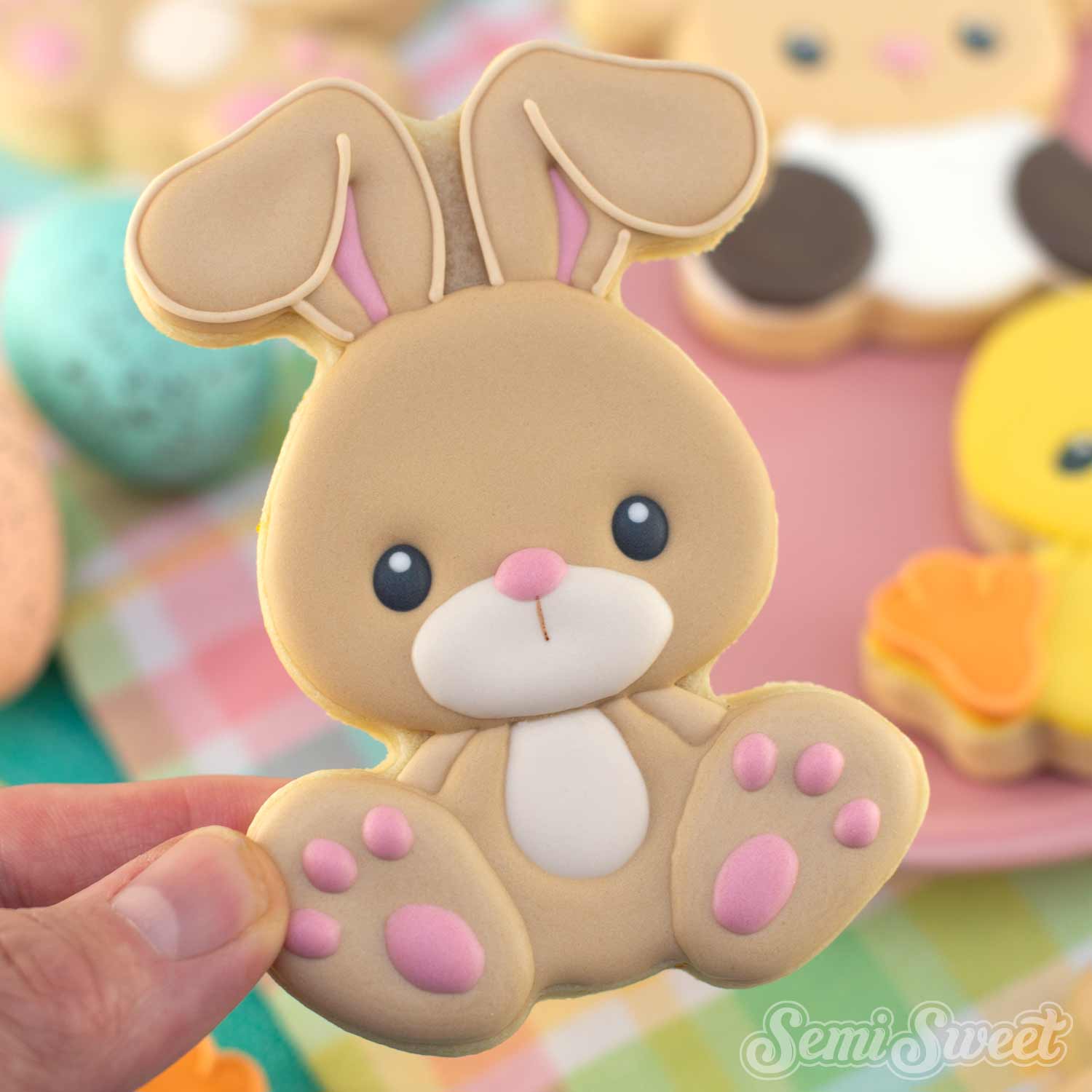 3-Piece Chubby Easter Animals Cookie Cutter Set