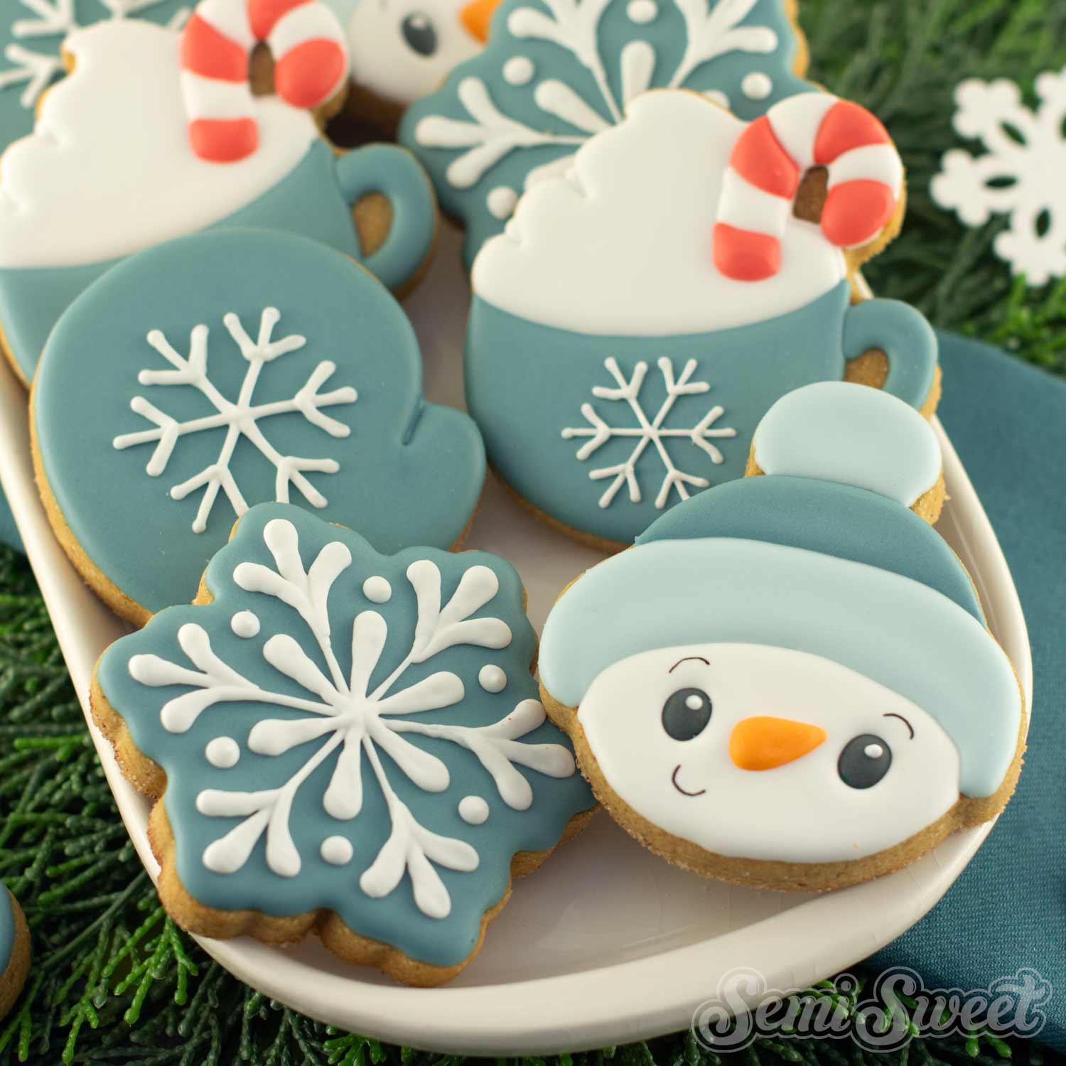winter snow cookie cutter set
