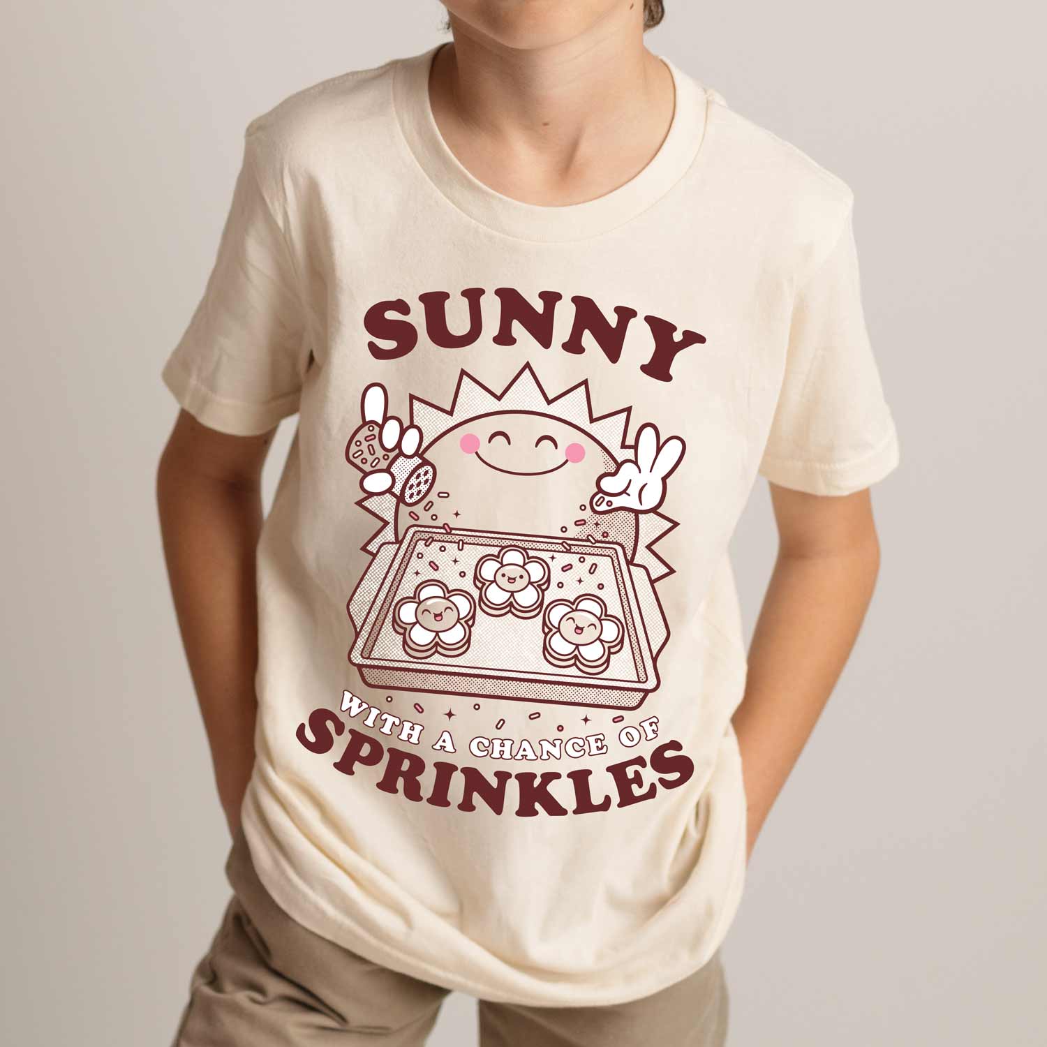 Sunny with a Chance of Sprinkles Youth Shirt | Semi Sweet Designs