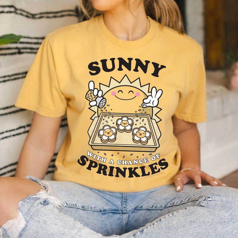 Sunny with a Chance of Sprinkles Unisex Shirt | Semi Sweet Designs