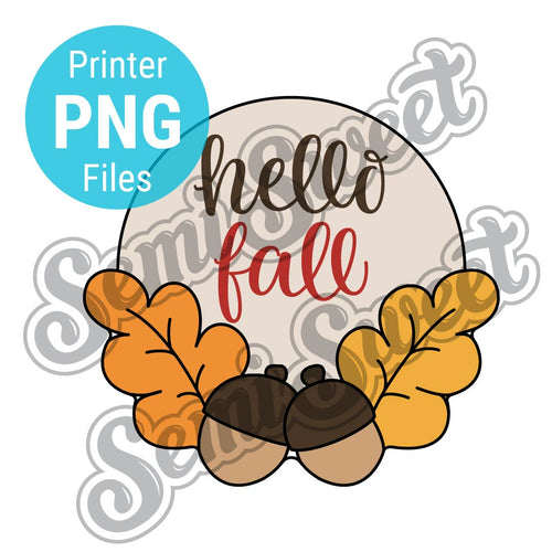 Acorn Circle Plaque - PNG Images