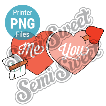 2-Pc Hearts & Arrow Set - PNG Images | Semi Sweet Designs