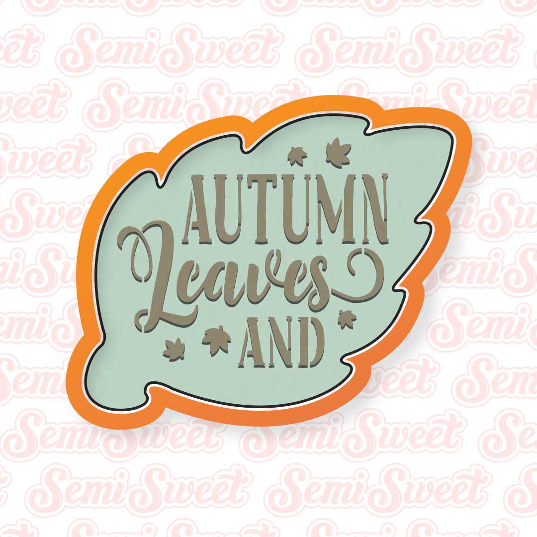 Autumn Leaf & Pumpkin Cookie Cutter Set | Semi Sweet Designs