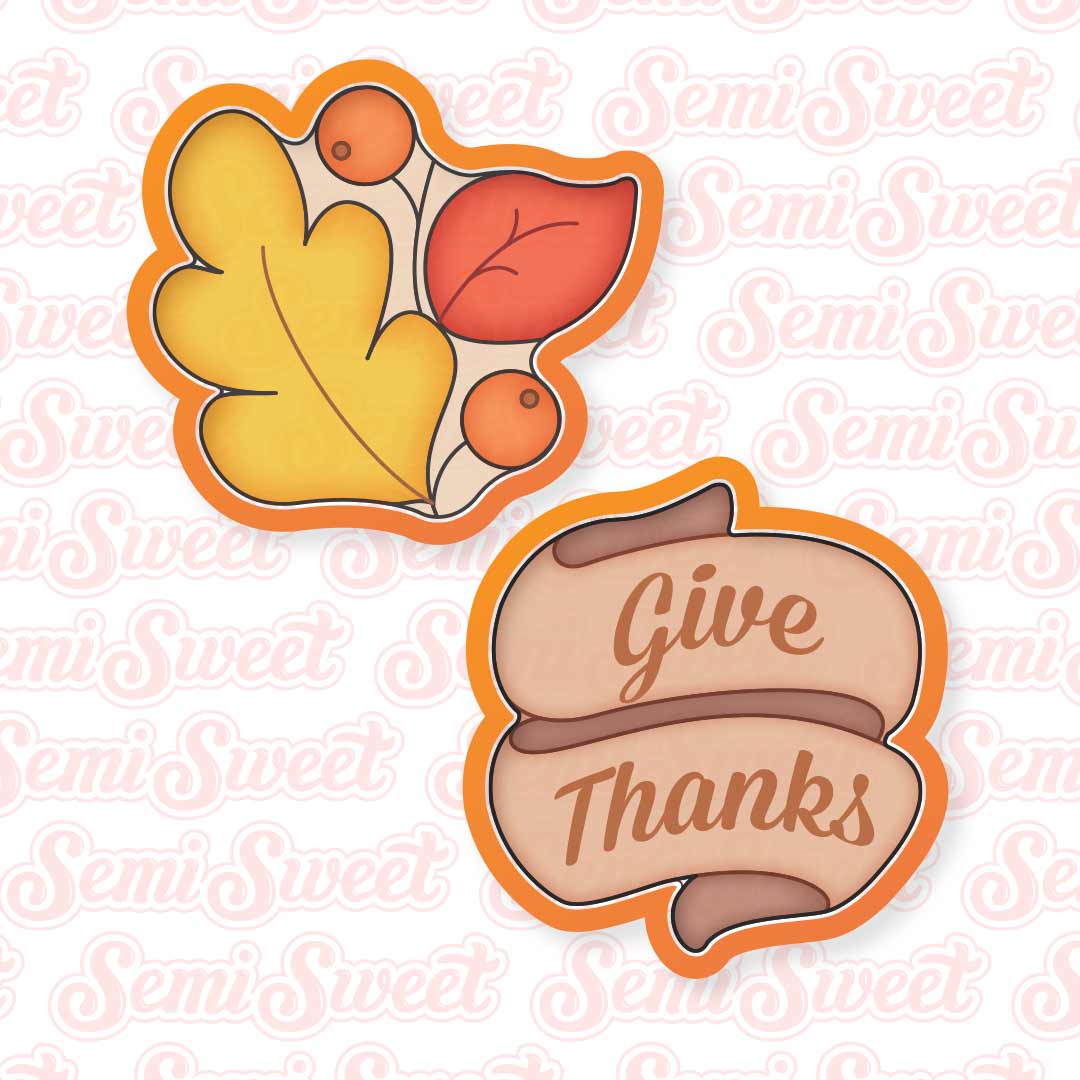 Autumn Wreath & Banner Platter Set | Semi Sweet Designs