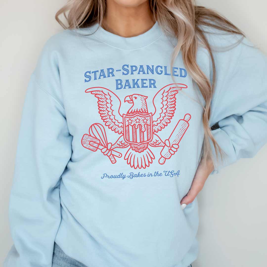 Star-Spangled Baker Eagle Unisex Sweatshirt