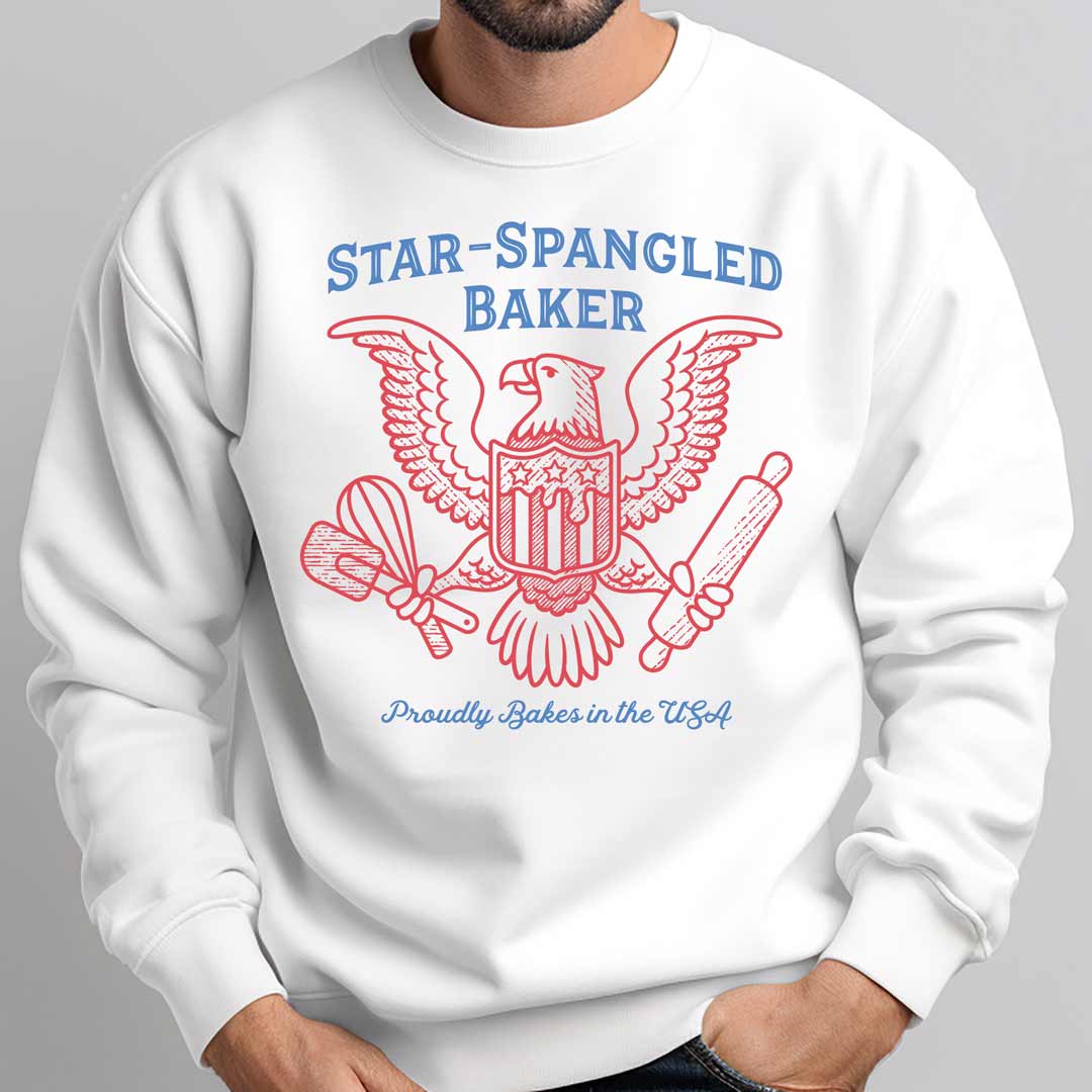Star-Spangled Baker Eagle Unisex Sweatshirt