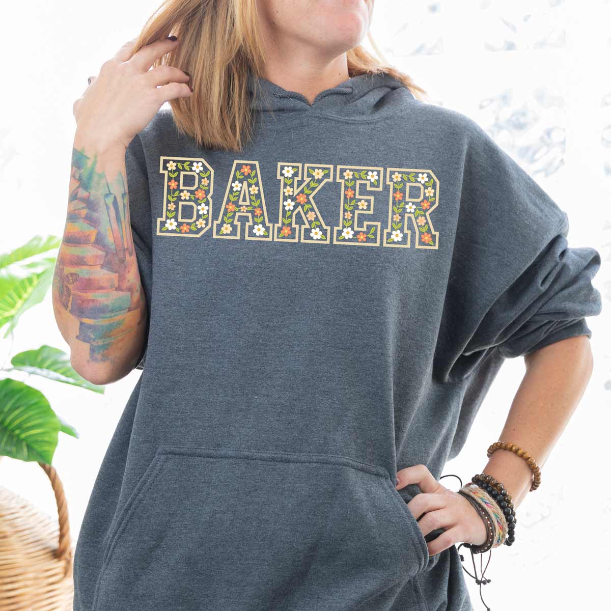 Floral Baker Unisex Hoodie