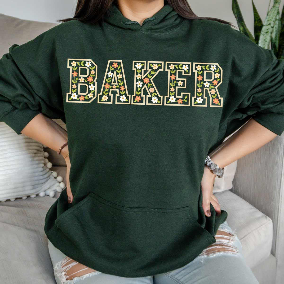 Floral Baker Unisex Hoodie
