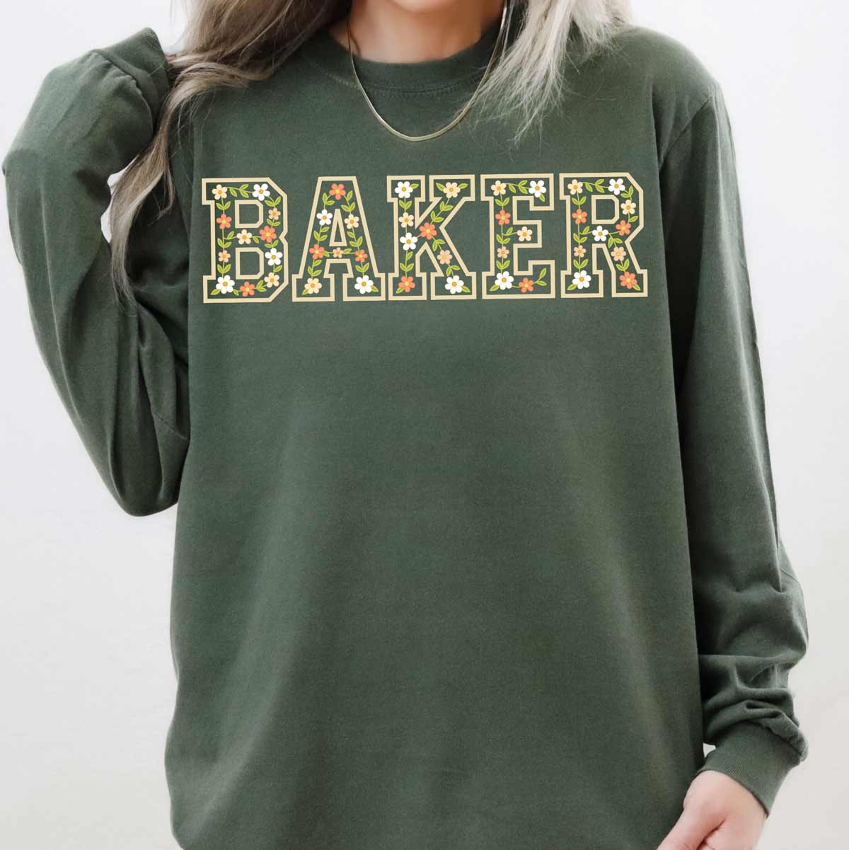 Floral Baker Unisex Long Sleeve T-Shirt